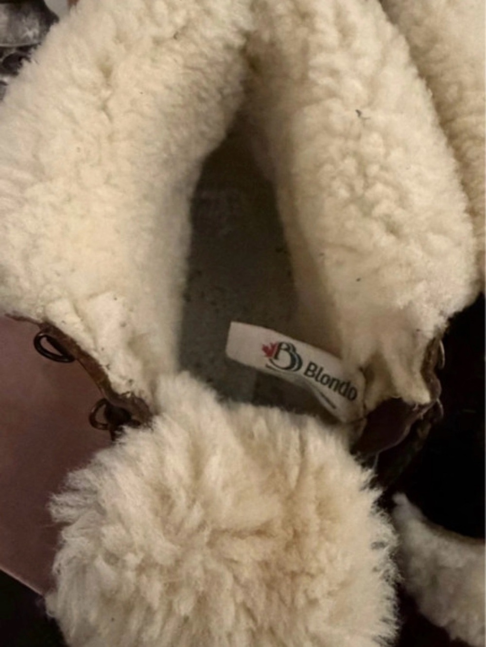 Blondo Brown Leather Shearling Lined Winter Boots Size 8 - Picture 7 of 8